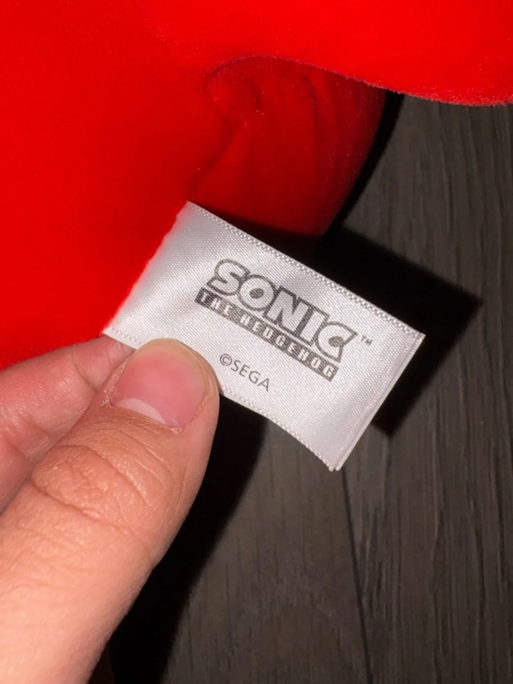 Squishmallows Sonic Knuckels Plush Pouch - Picture 2 of 3